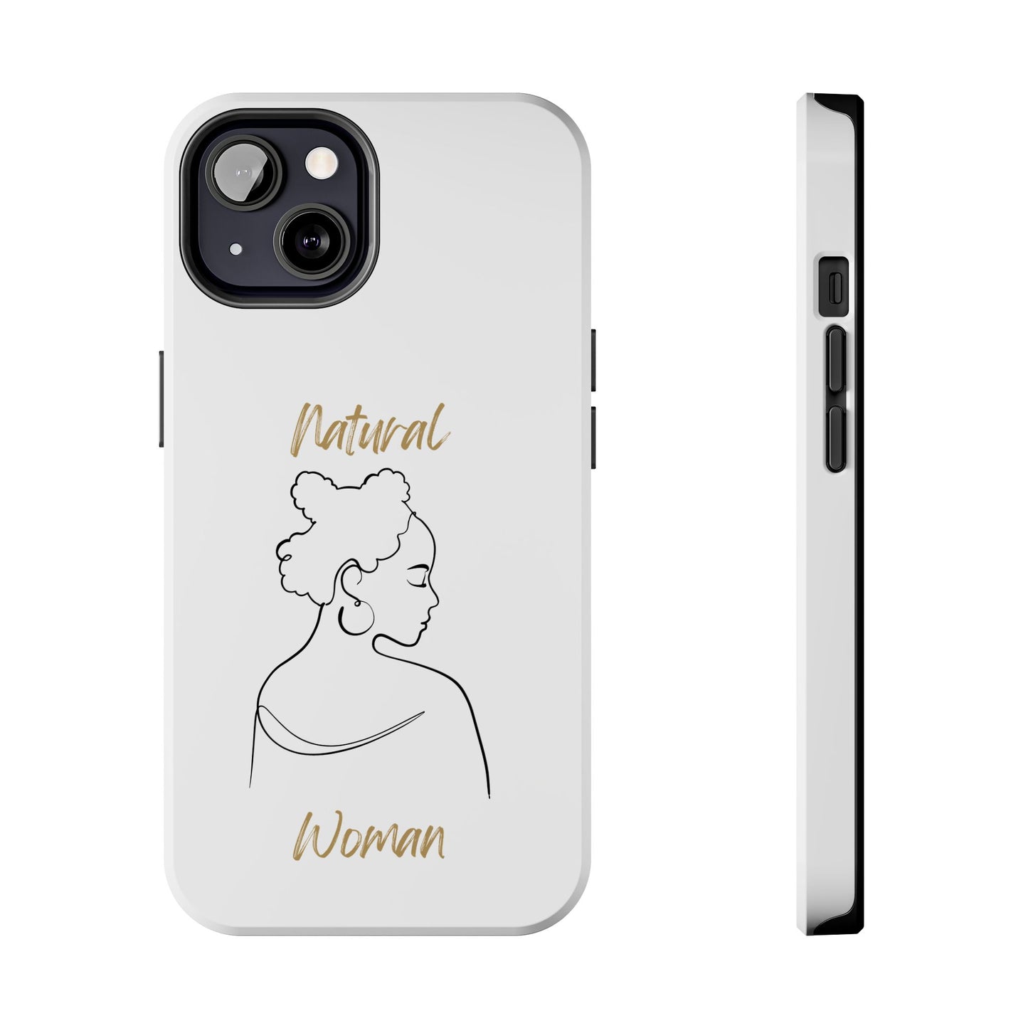 Natural Woman Twists (BL) Tough Phone Case WHITE