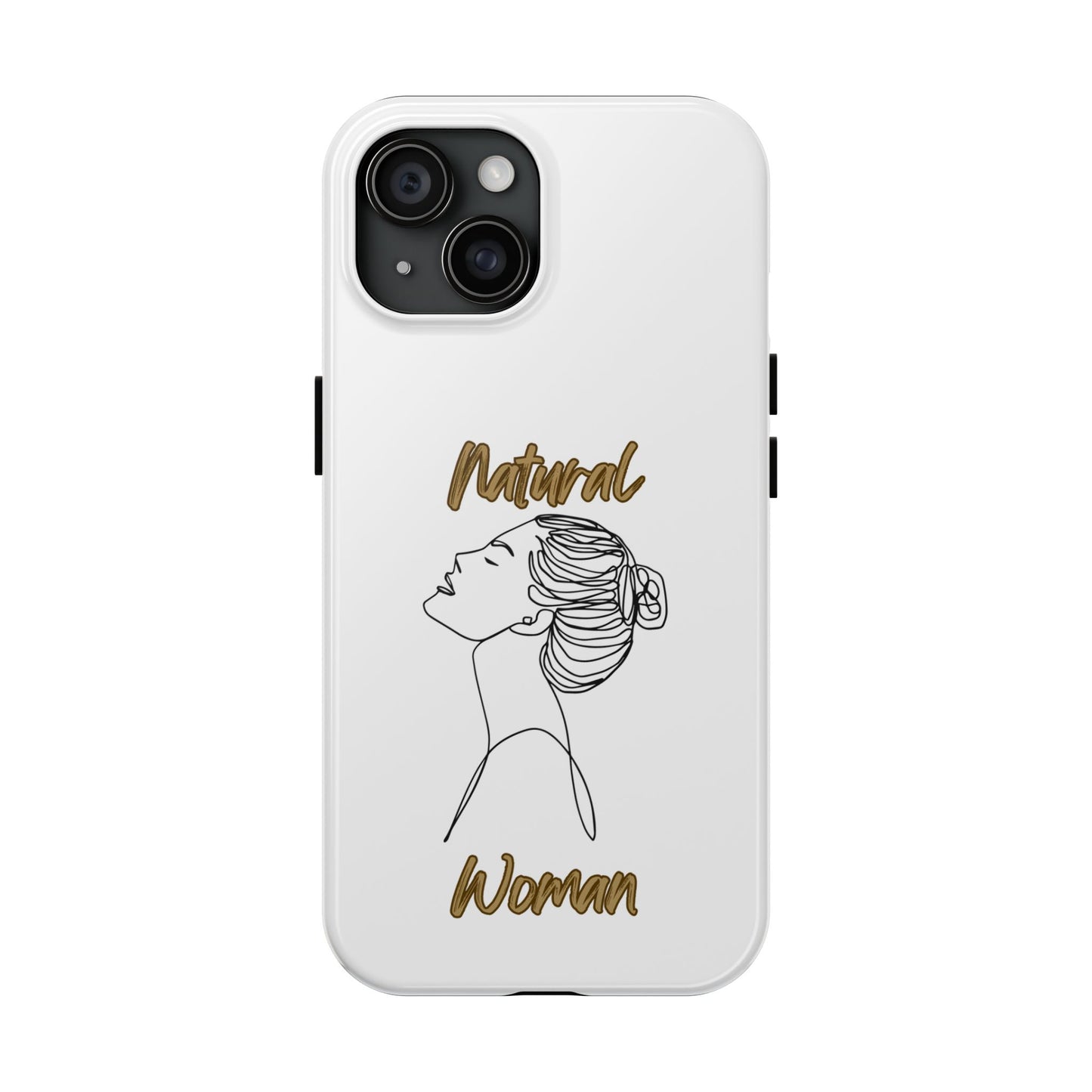 Natural Woman Wet Bun (BL) Tough Phone Cases WHITE
