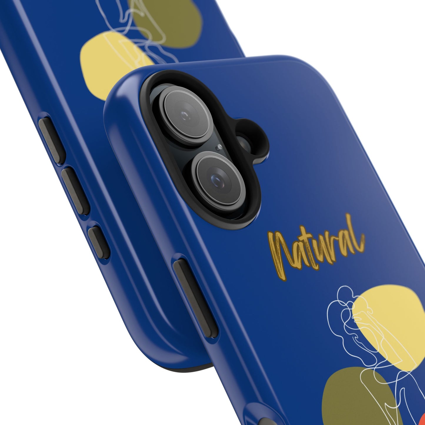Natural Woman Colorful Pose (WL)Tough Phone Cases DARK BLUE