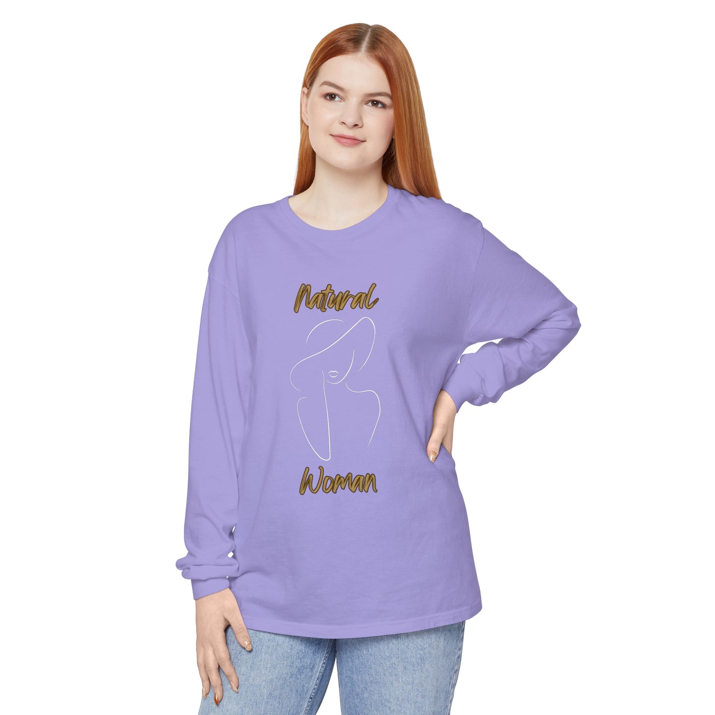Natural Woman Sun Hat (WL) Long Sleeve T-Shirt