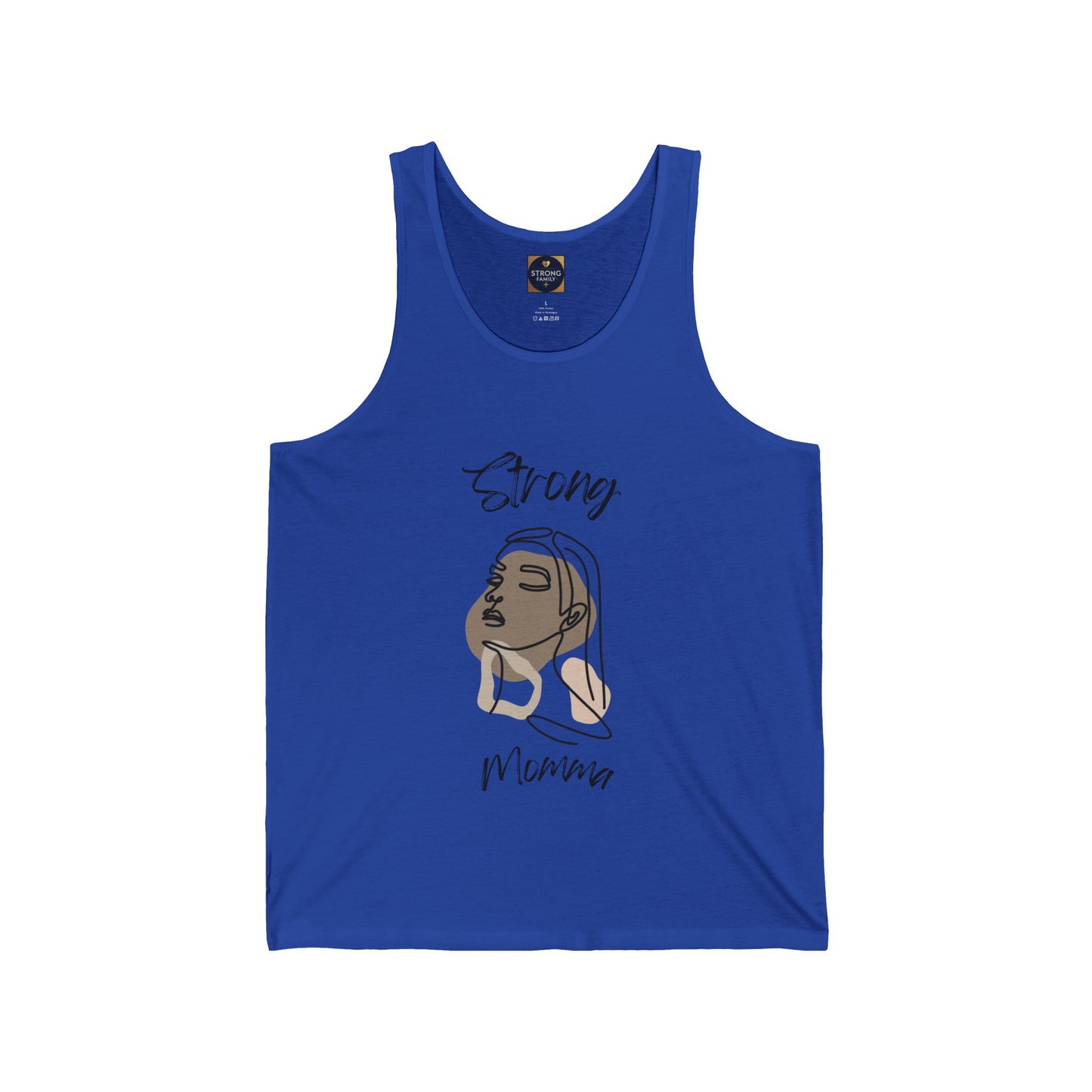 Strong Momma Jersey Tank (BL)