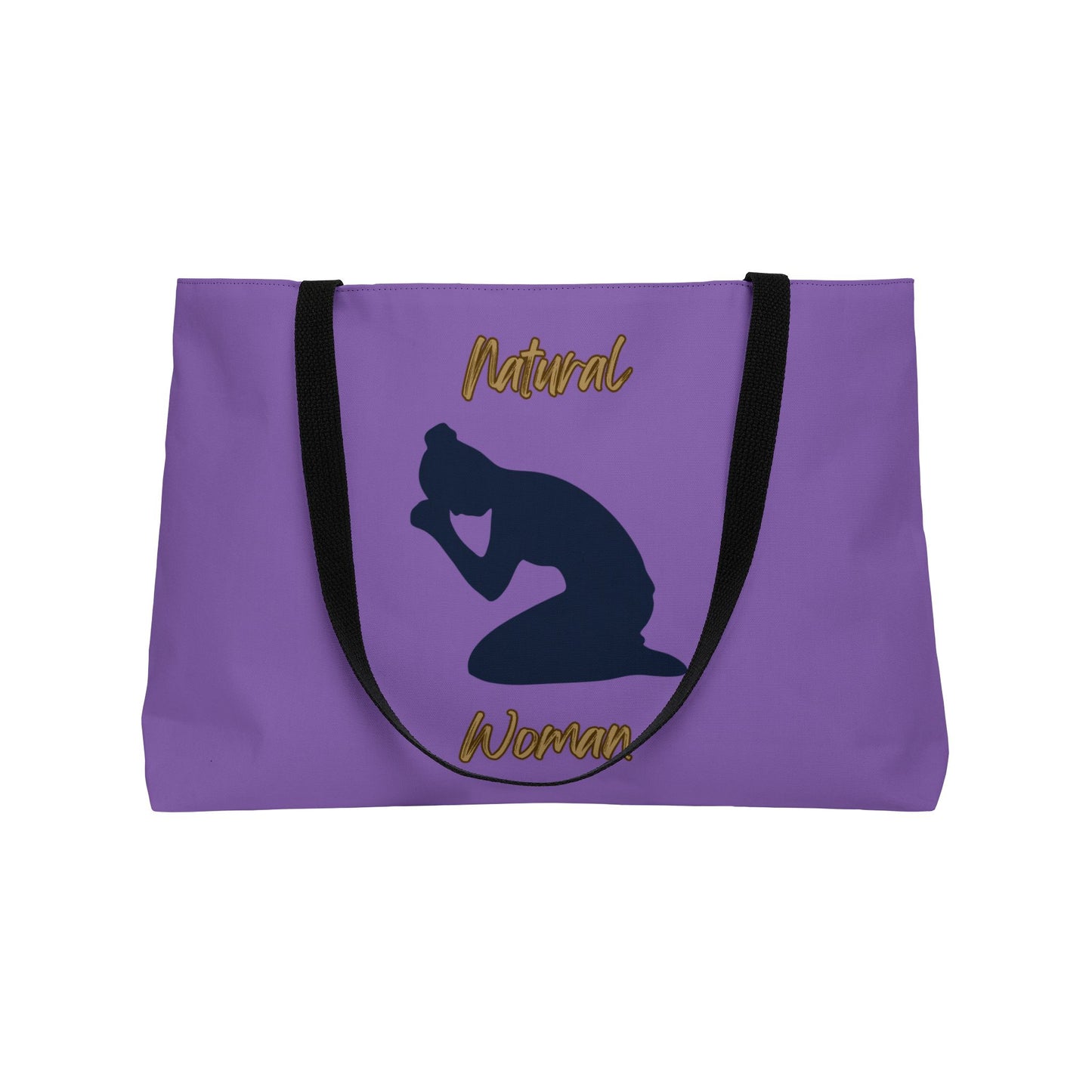 Natural Woman Pray (BL) Weekender Tote Bag LIGHT PURPLE