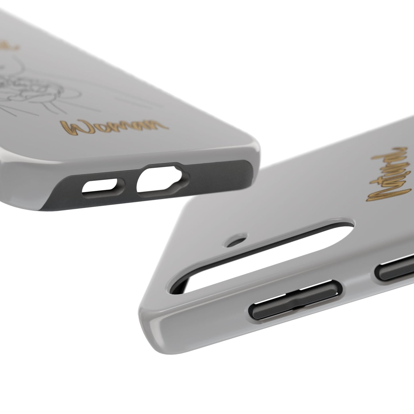 Natural Woman Kissed Flower (BL)Tough Phone Cases LIGHT GREY