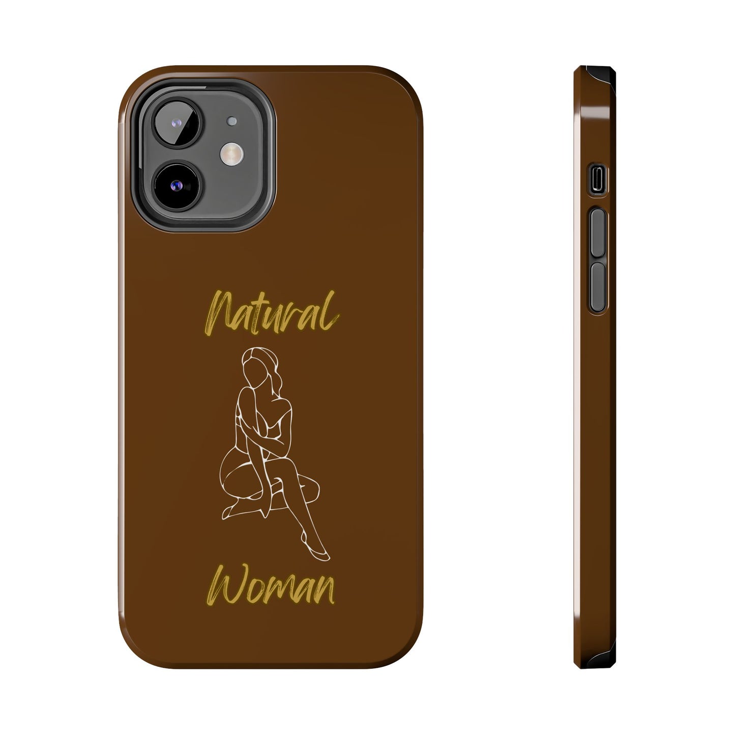 Natural Woman Shoulder Action (WL)Tough Phone Cases BROWN