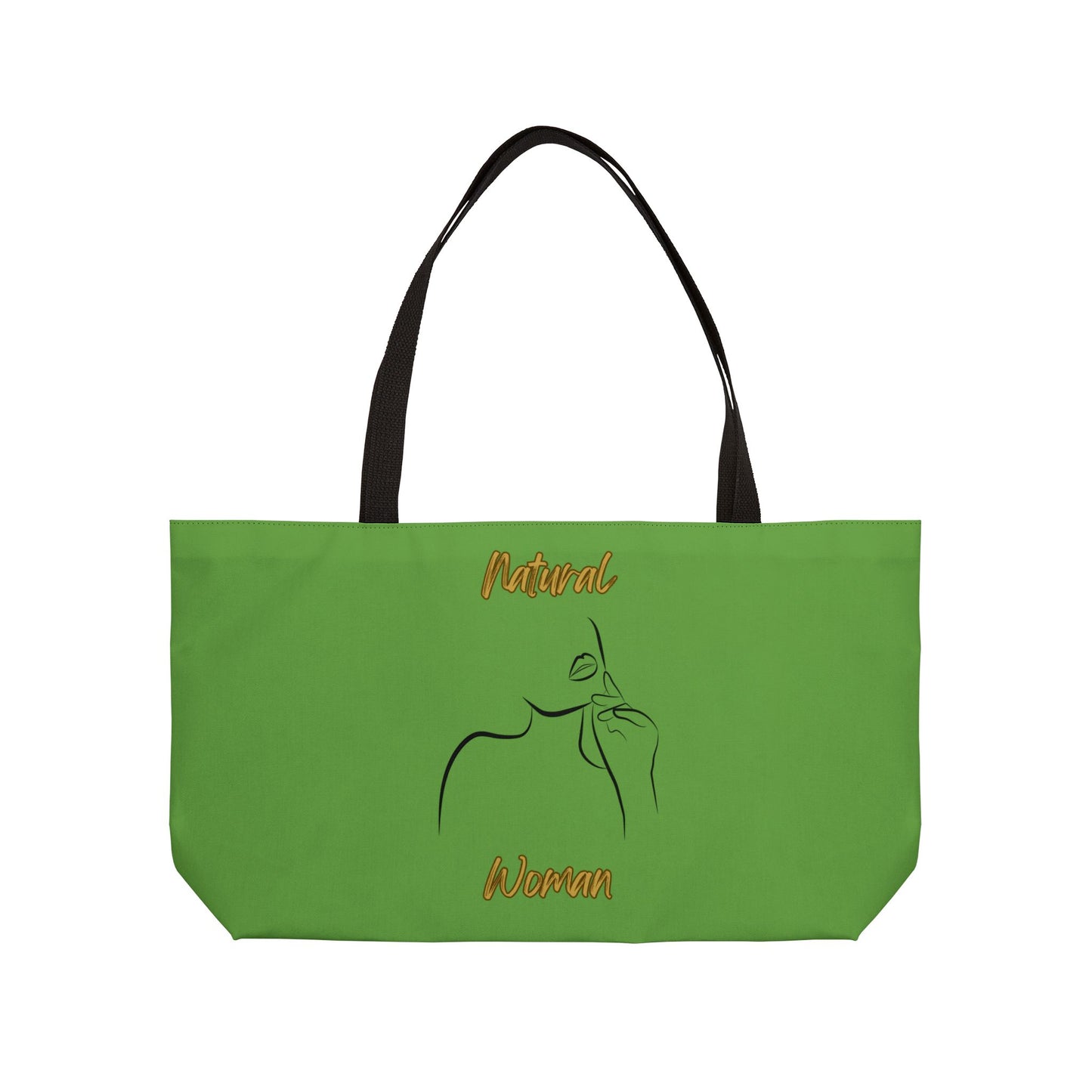 Natural Woman Chin Up (BL) Weekender Tote Bag GREEN