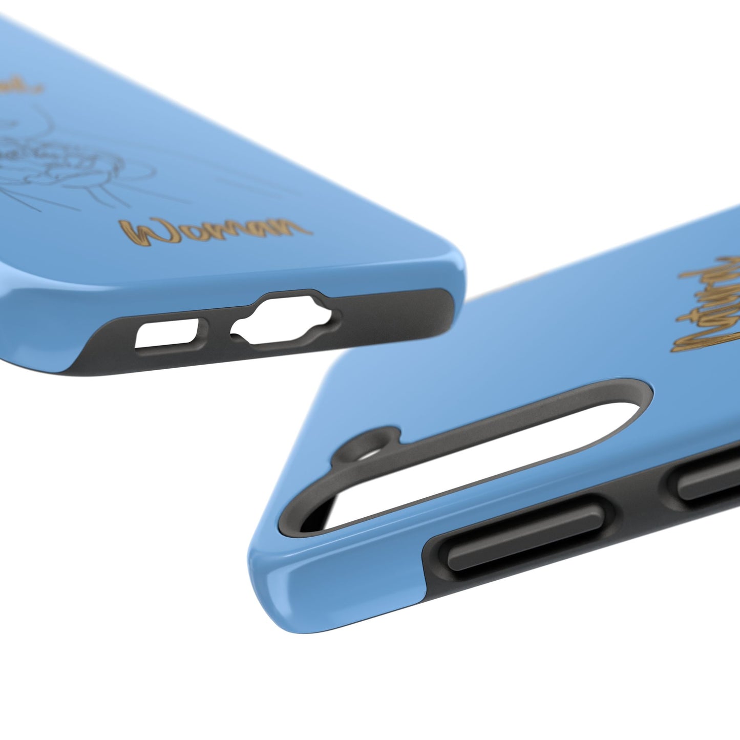 Natural Woman Kissed Flower (BL)Tough Phone Cases LIGHT BLUE