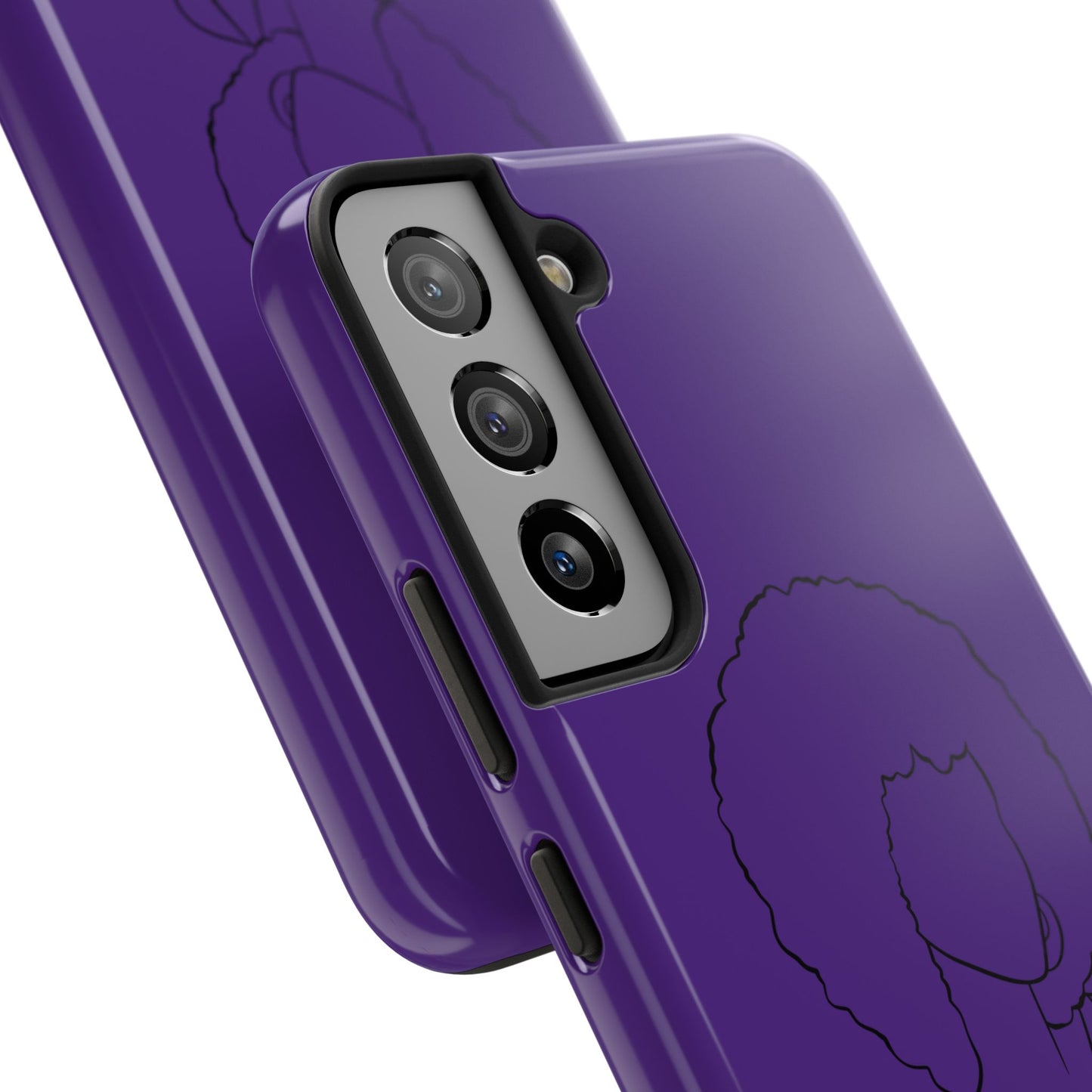 Natural Woman Afro (BL)Tough Phone Cases PURPLE