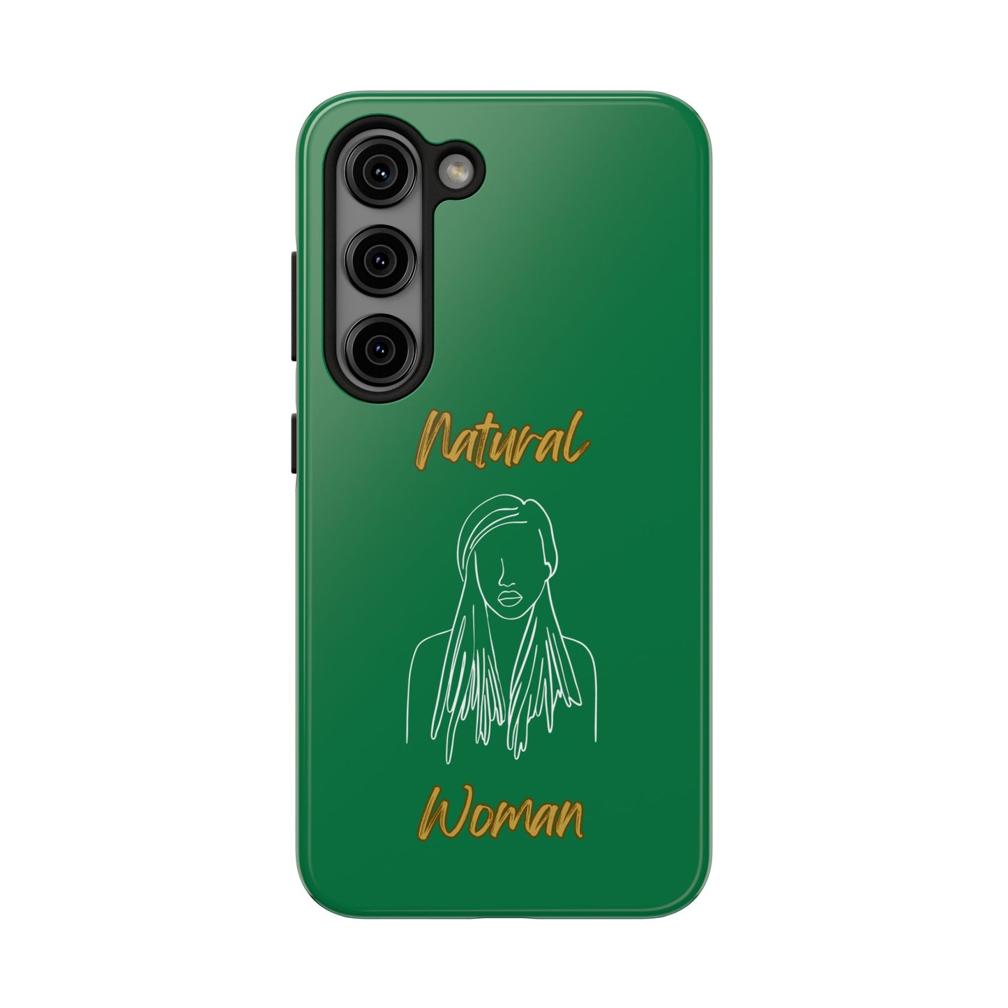 Natural Woman Content (WL)Tough Phone Cases DARK GREEN