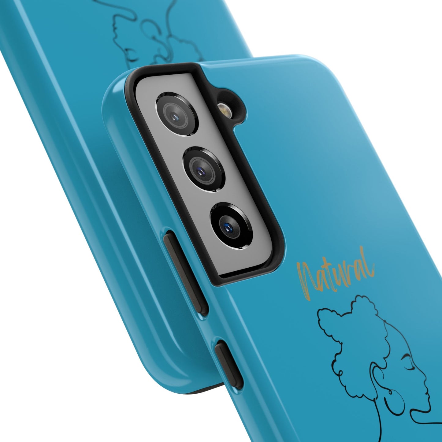 Natural Woman Twists (BL) Tough Phone Cases TURQUOISE