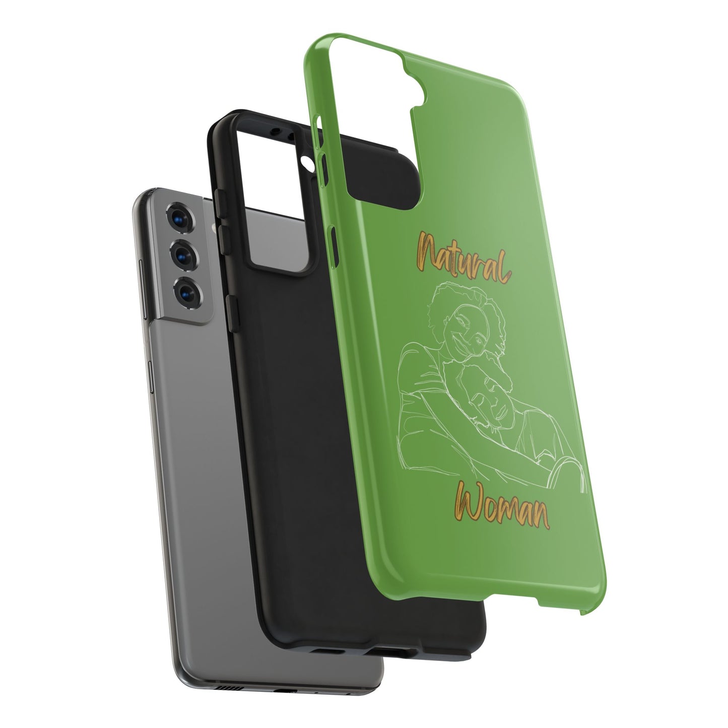 Natural Woman Loving Embrace (WL)Tough Phone Cases GREEN