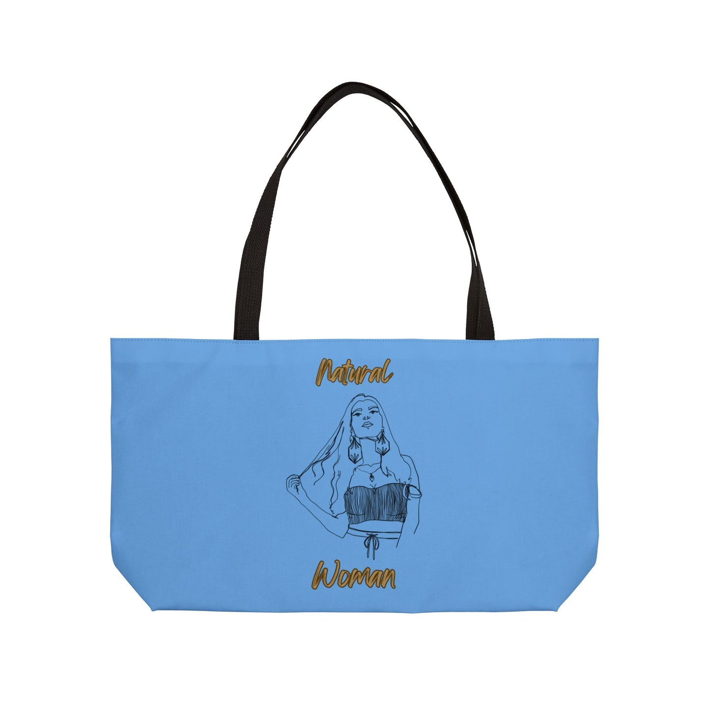 Natural Woman Thinking (BL) Weekender Tote Bag LIGHT BLUE