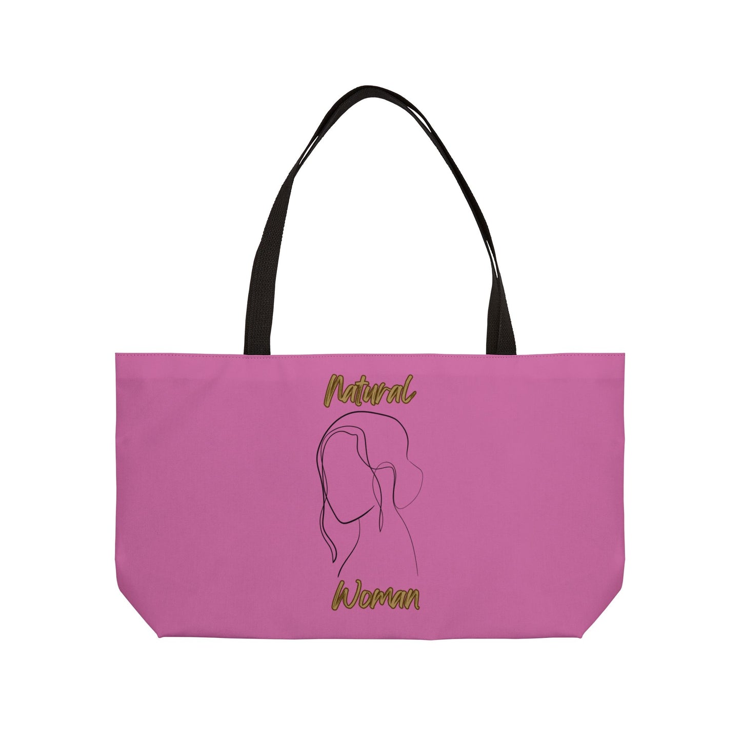 Natural Woman Hanging Hair (BL) Weekender Tote Bag LIGHT PINK