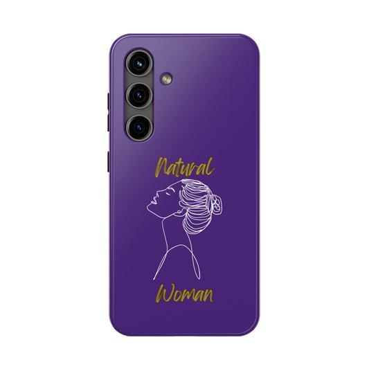 Natural Woman Wet Bun (WL) Tough Phone Cases PURPLE