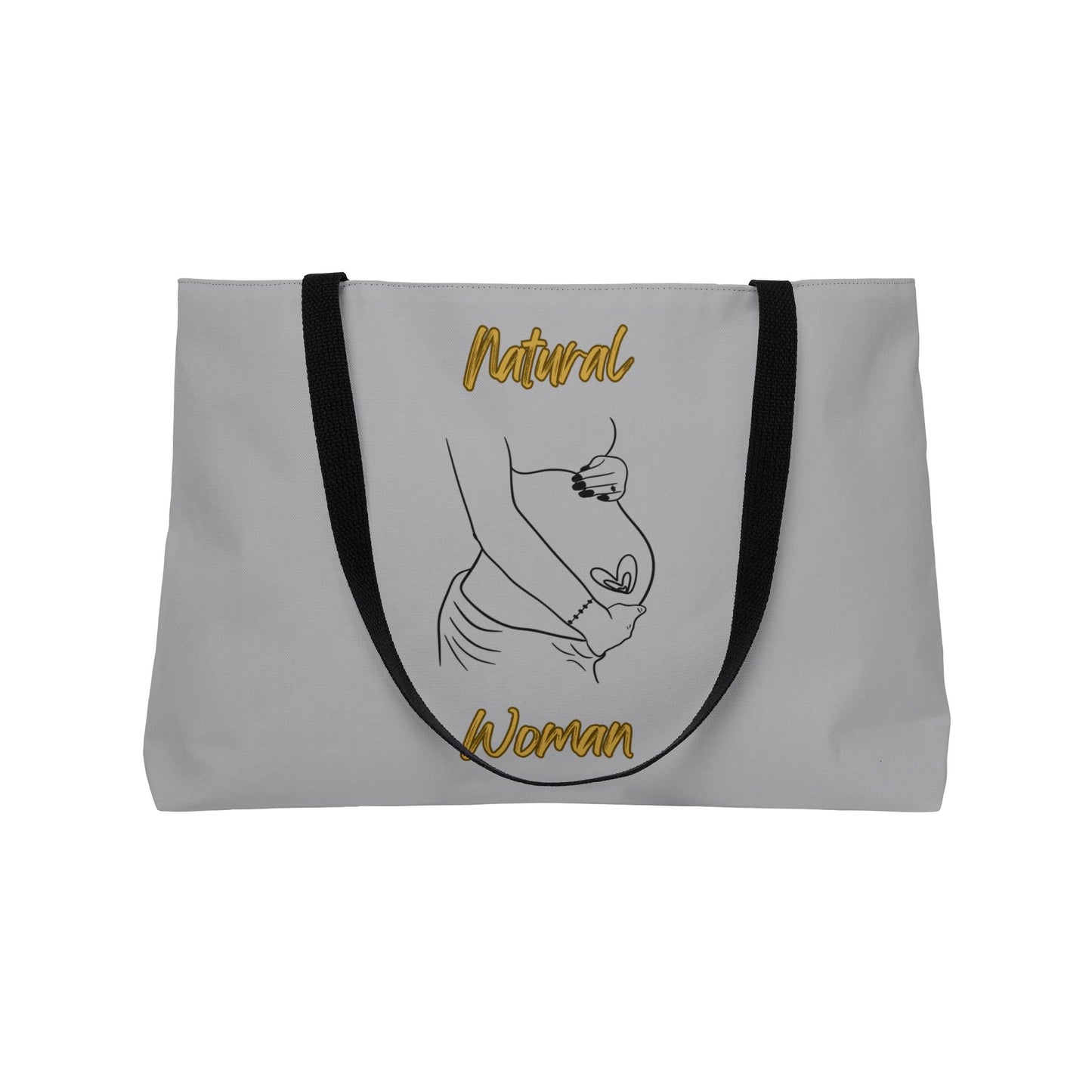 Natural Woman Loved In & Out (BL) Weekender Tote Bag LIGHT GREY