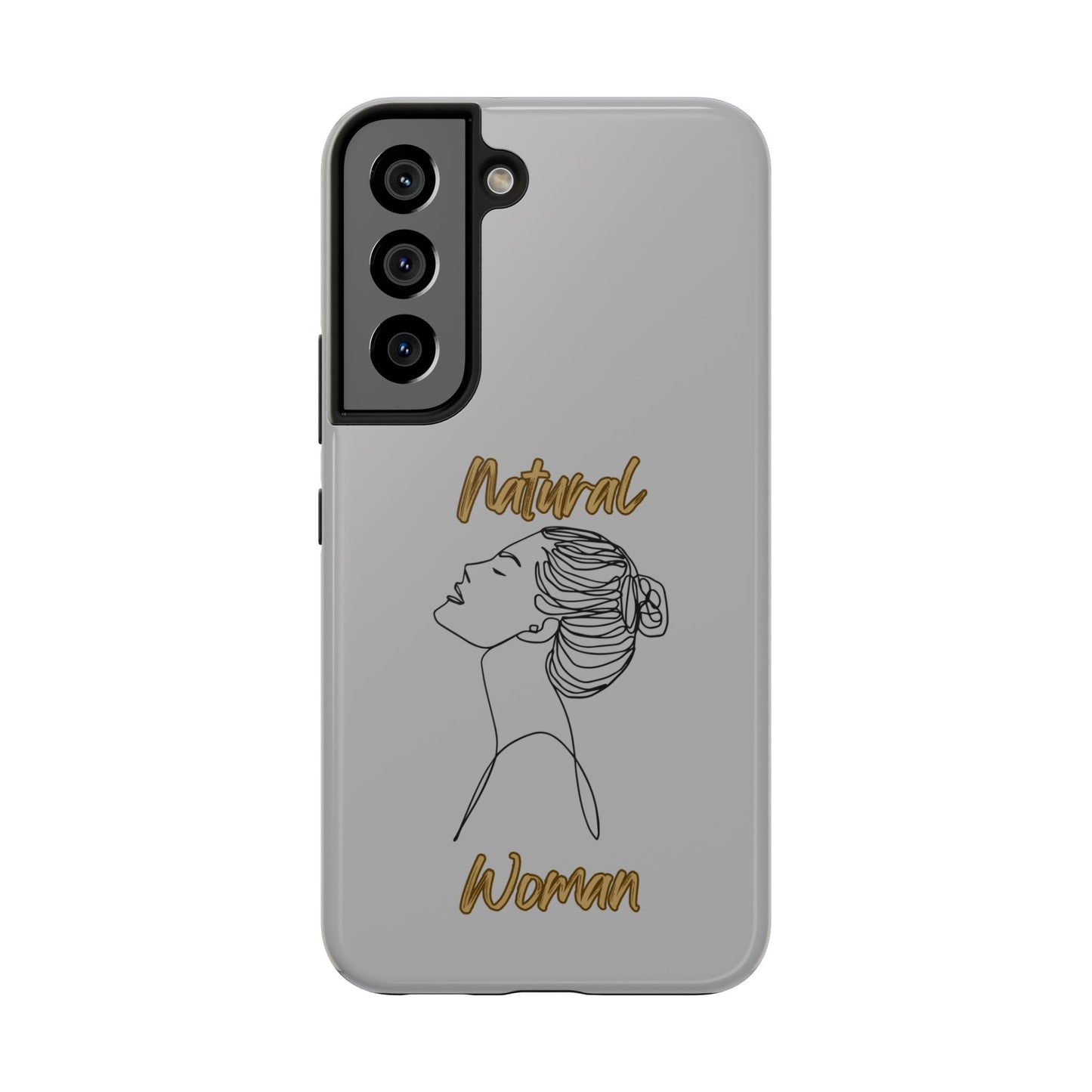 Natural Woman Wet Bun (BL) Tough Phone Cases LIGHT GREY