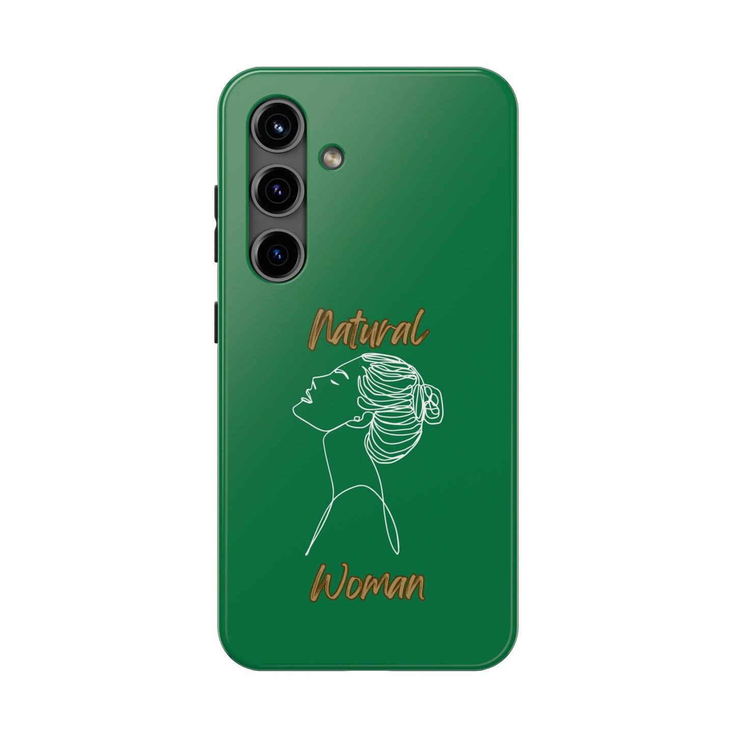 Natural Woman Wet Bun (WL) Tough Phone Cases DARK GREEN