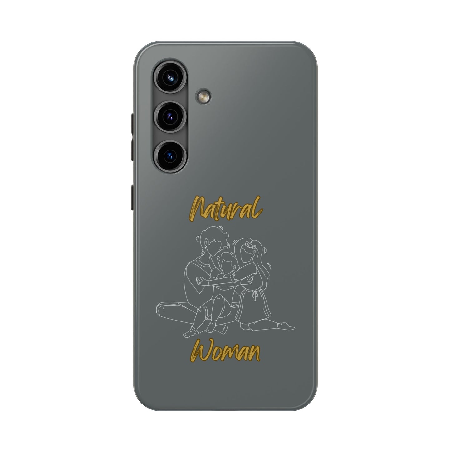 Natural Woman Bear Hugs (WL) Tough Phone Cases DARK GREY