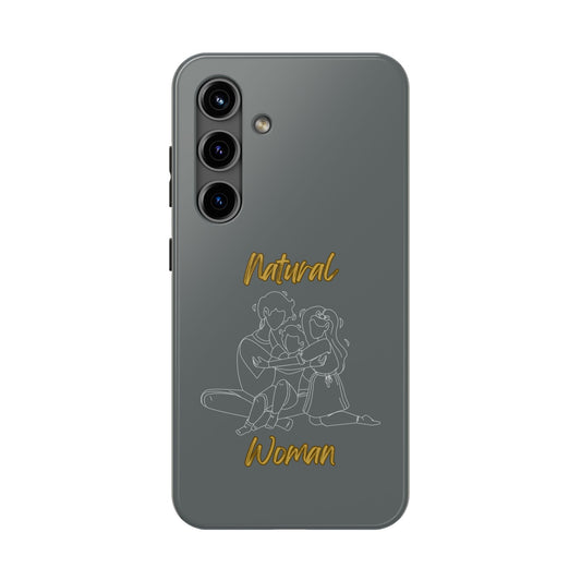 Natural Woman Bear Hugs (WL) Tough Phone Cases DARK GREY