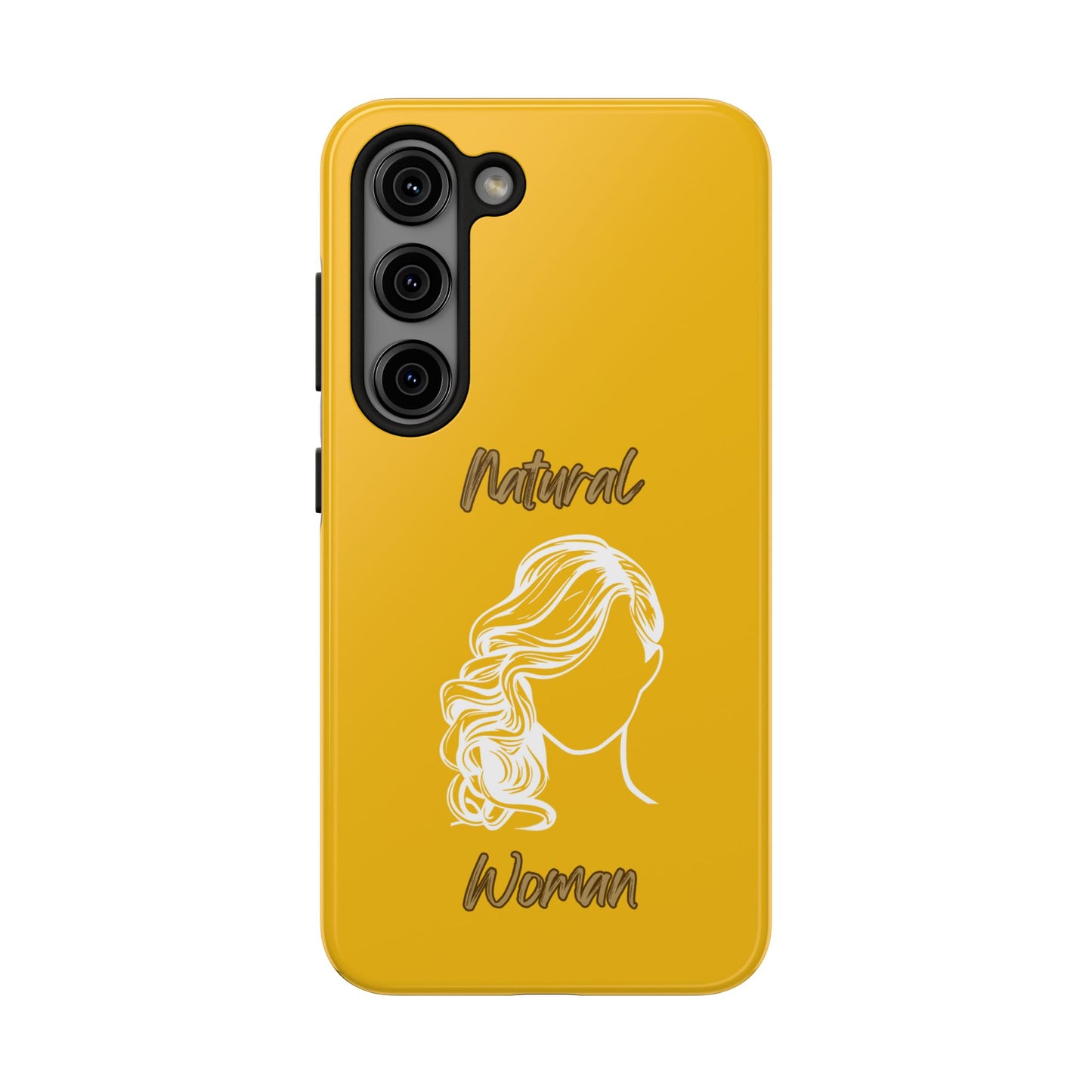 Natural Woman Long Curl (WL)Tough Phone Cases YELLOW