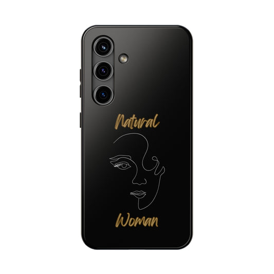Natural Woman Looking (WL) Tough Phone Cases BLACK