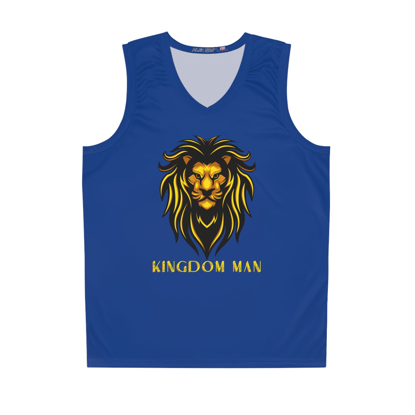 Kingdom Man (Gold) Basketball Jersey DARK BLUE