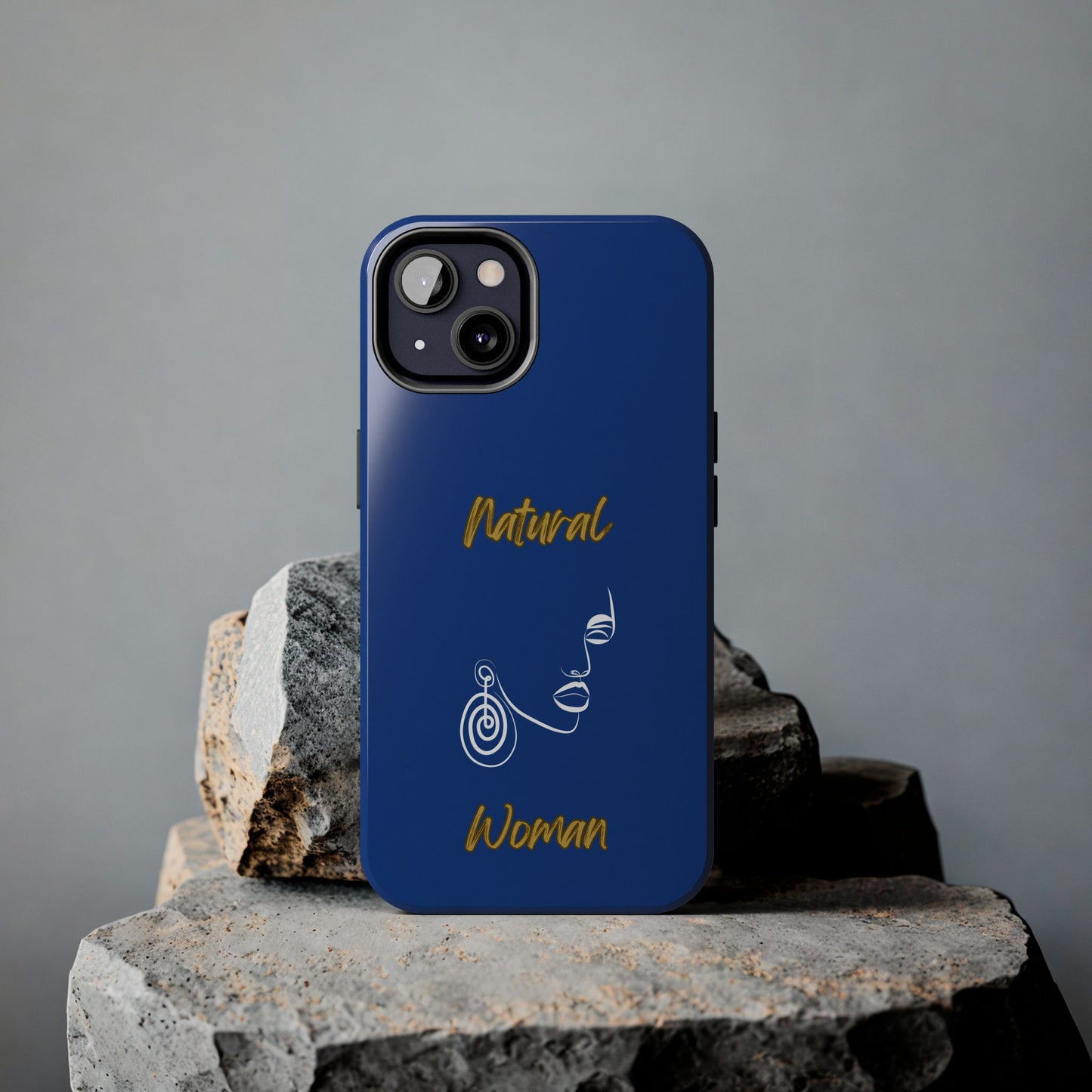 Natural Woman Music In My Soul (WL)Tough Phone Cases DARK BLUE