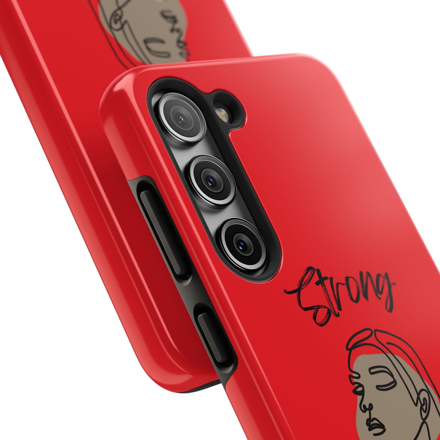 STRONG MOMMA Samsung Galaxy Tough Phone Cases (BL) Red