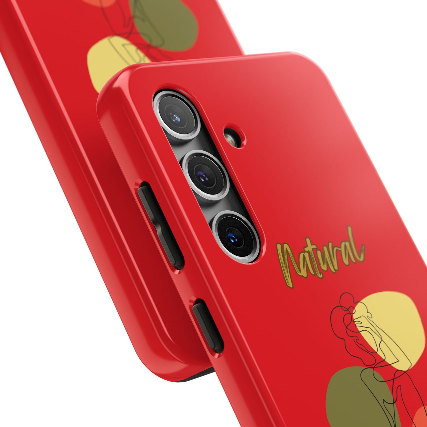 Natural Woman Colorful Pose (BL)Tough Phone Cases RED