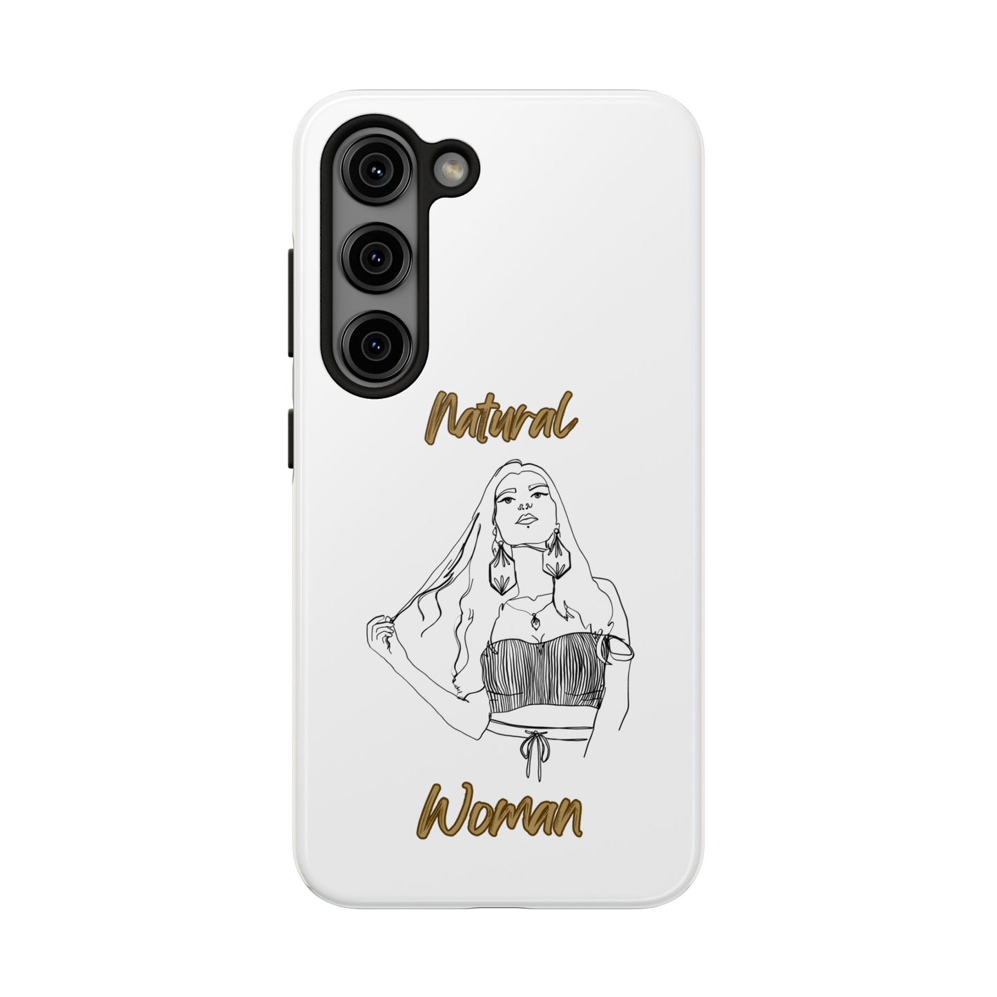 Natural Woman Thinking (BL)Tough Phone Cases WHITE