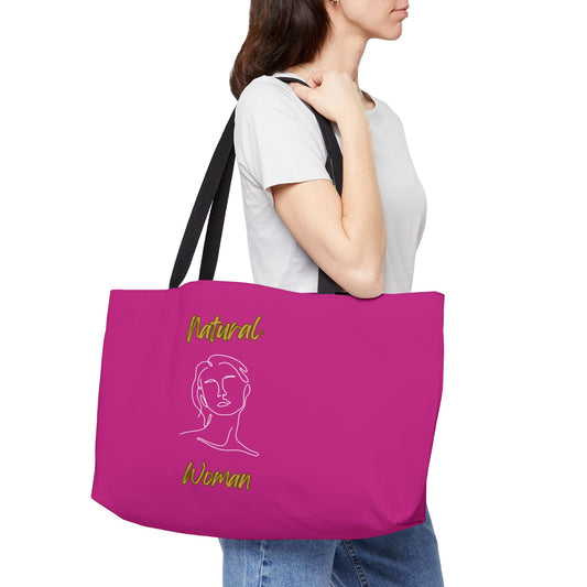 Natural Woman Hello (WL) Weekender Tote Bag PINK