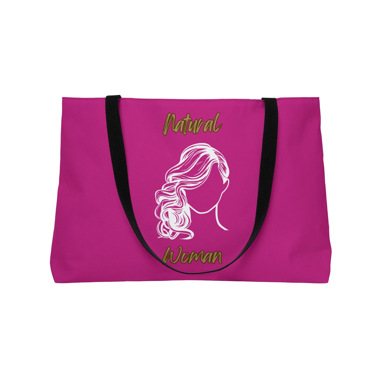 Natural Woman Long Curl (WL) Weekender Tote Bag PINK
