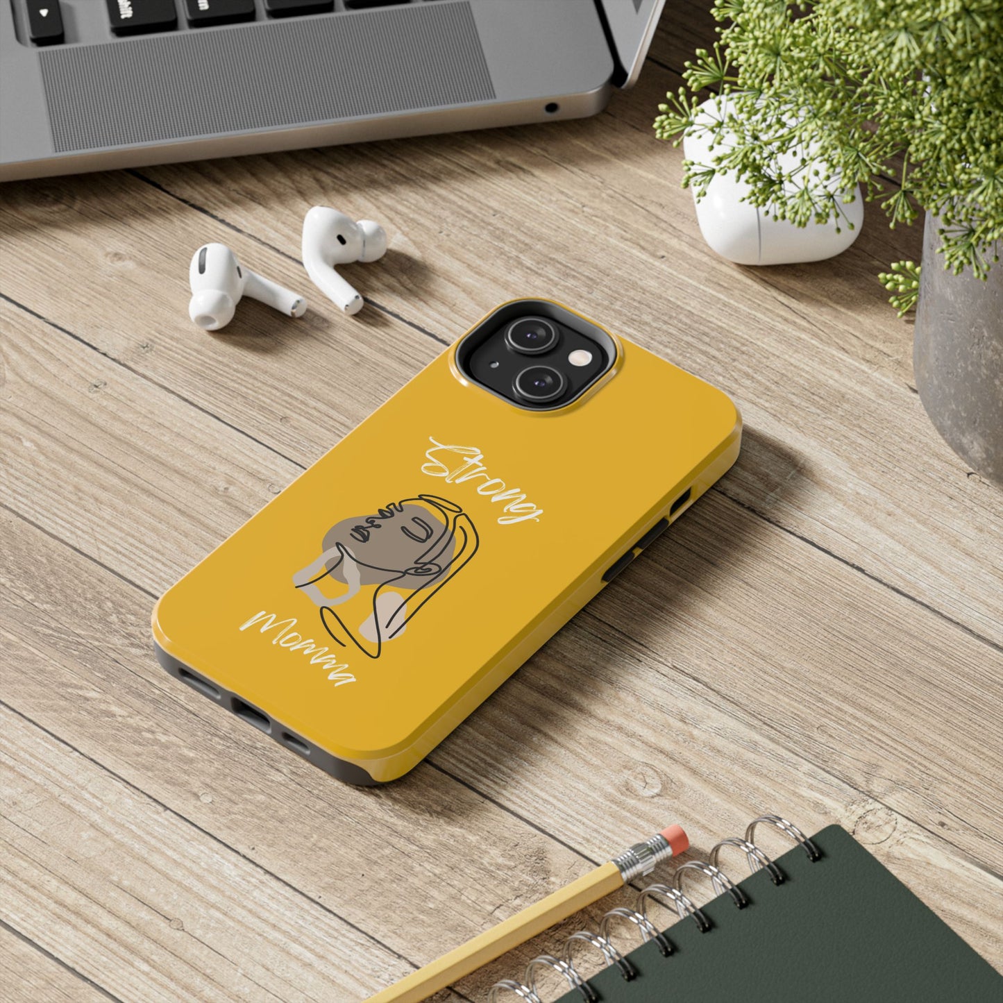 Strong Momma (WL) Tough Phone Cases YELLOW