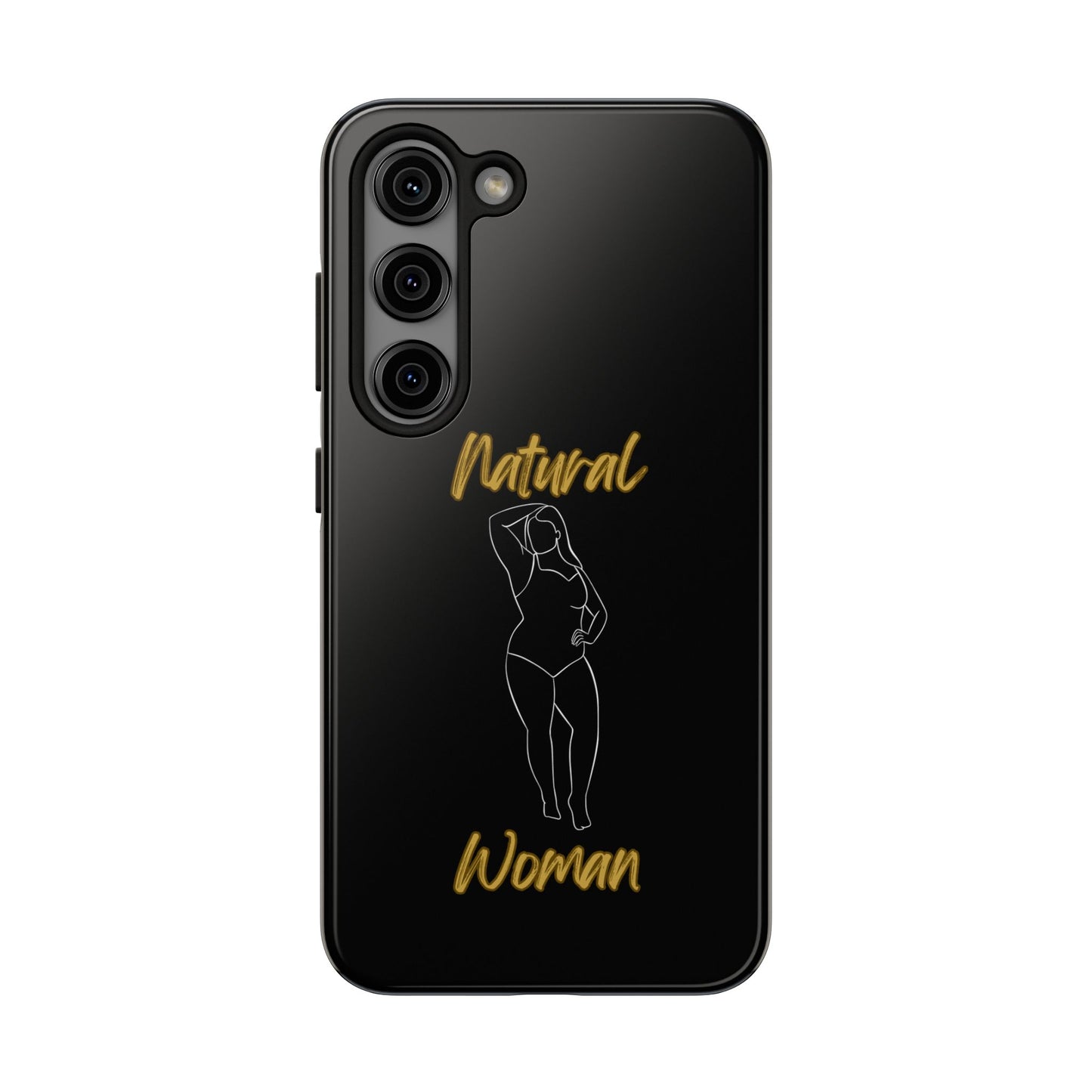 Natural Woman Looking Good (WL)Tough Phone Cases BLACK