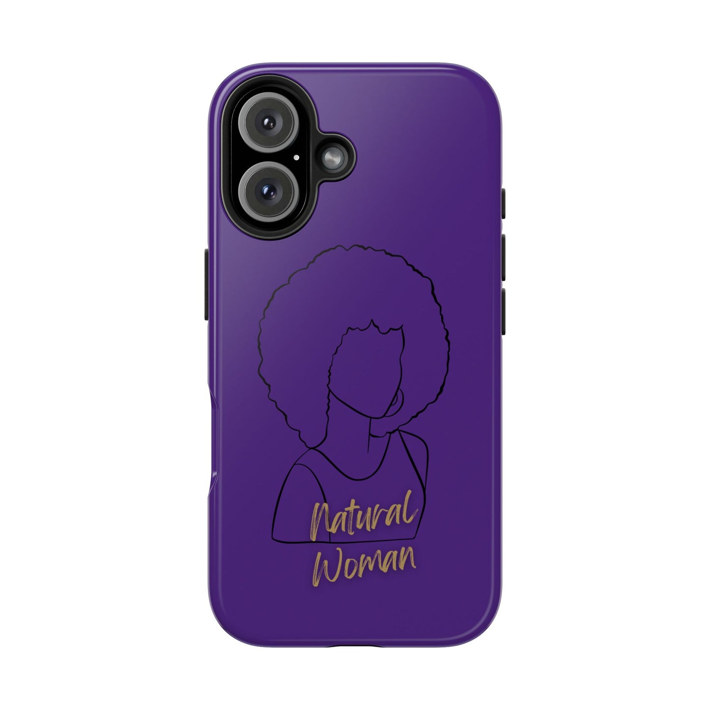 Natural Woman Afro (BL)Tough Phone Cases PURPLE