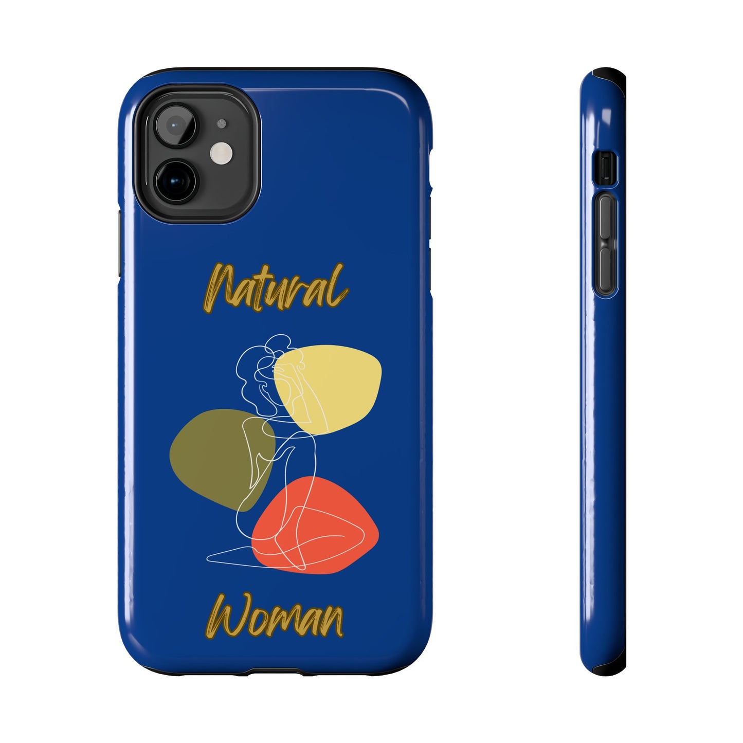 Natural Woman Colorful Pose (WL)Tough Phone Cases DARK BLUE