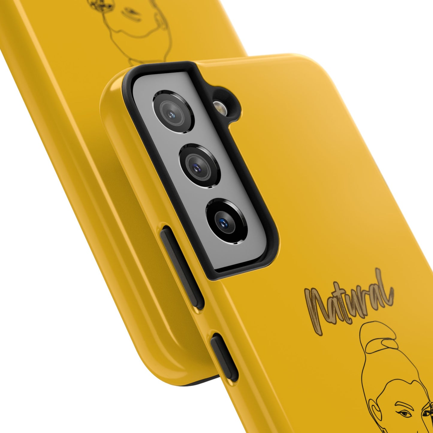 Natural Woman Sassy Bun (BL) Tough Phone Cases YELLOW