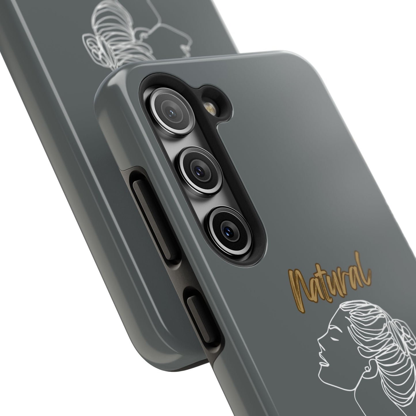 Natural Woman Wet Bun (WL) Tough Phone Cases DARK GREY