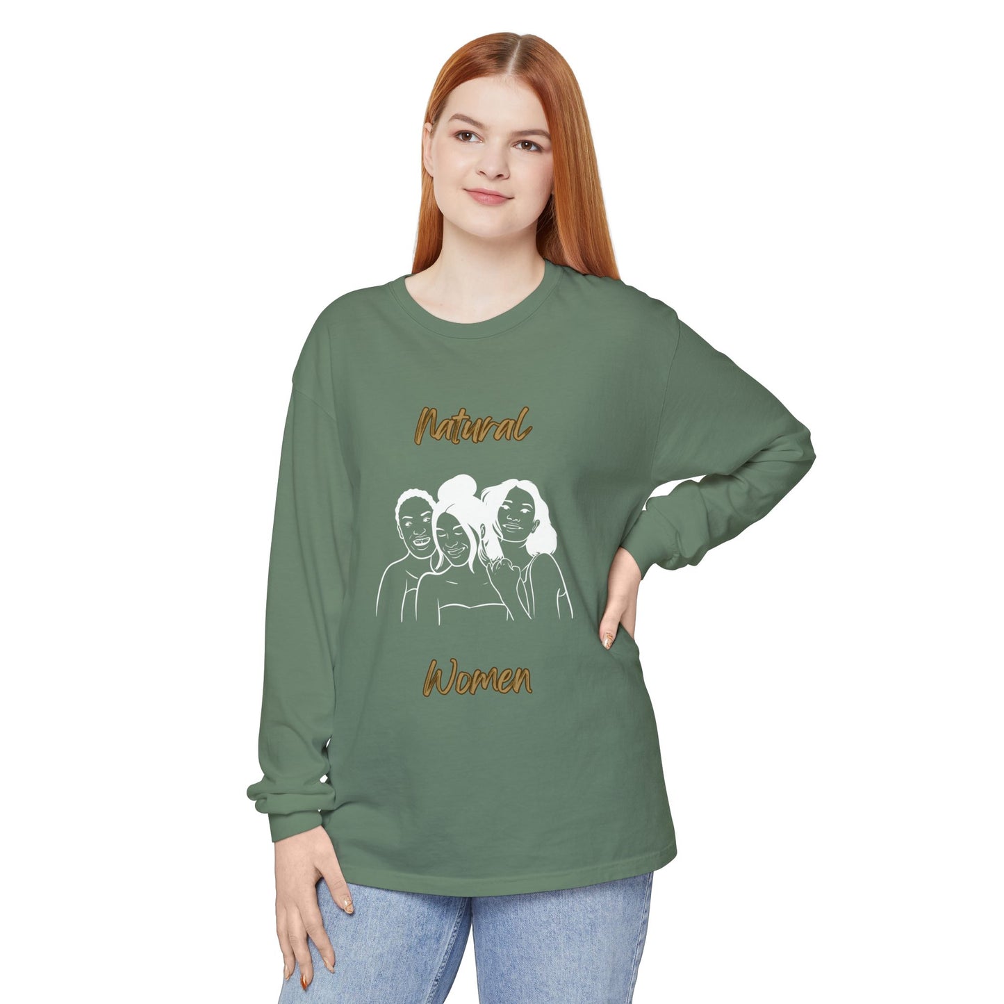 Natural Woman Laughing Friends (WL) Long Sleeve T-Shirt