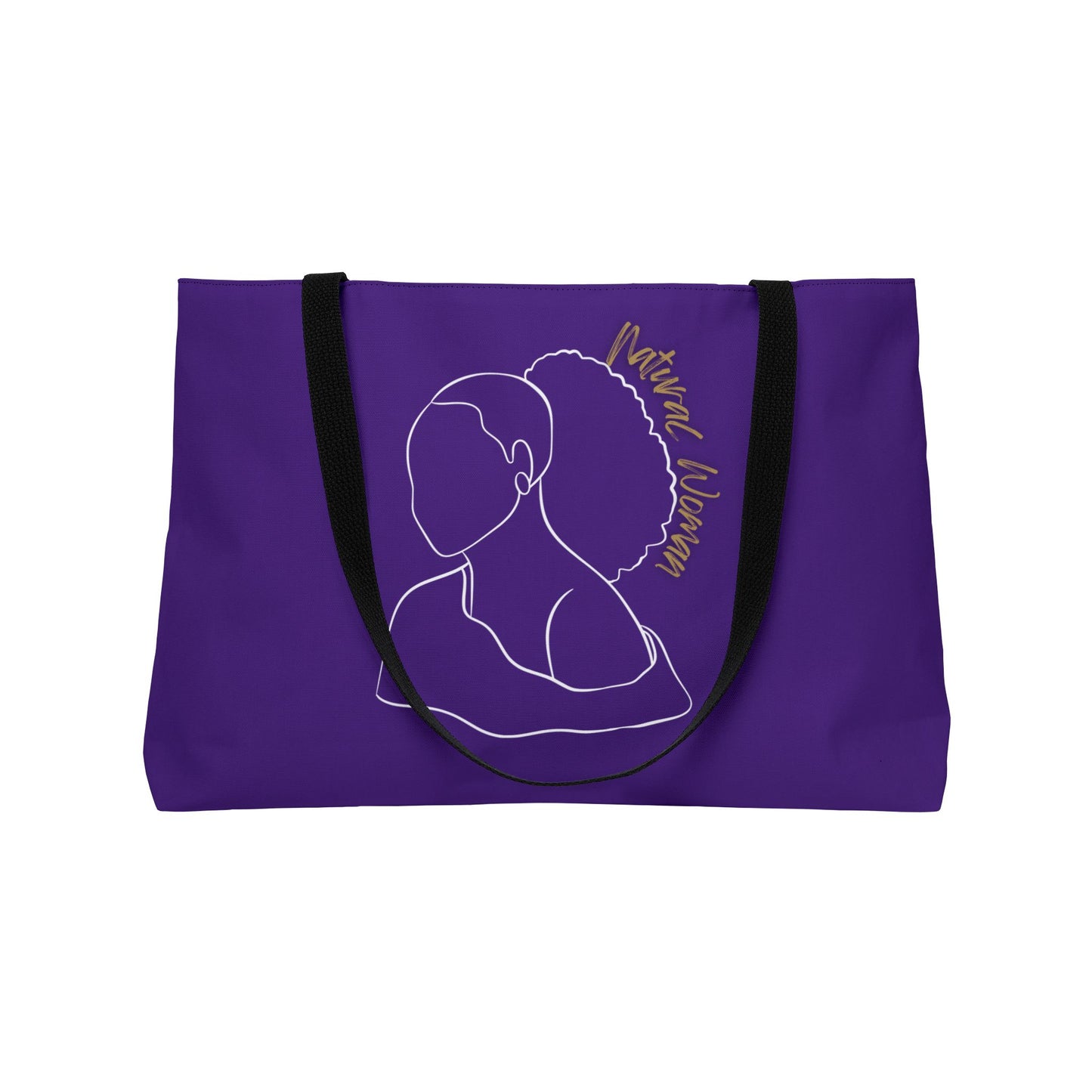 Natural Woman Behind Head (WL) Weekender Tote Bag PURPLE