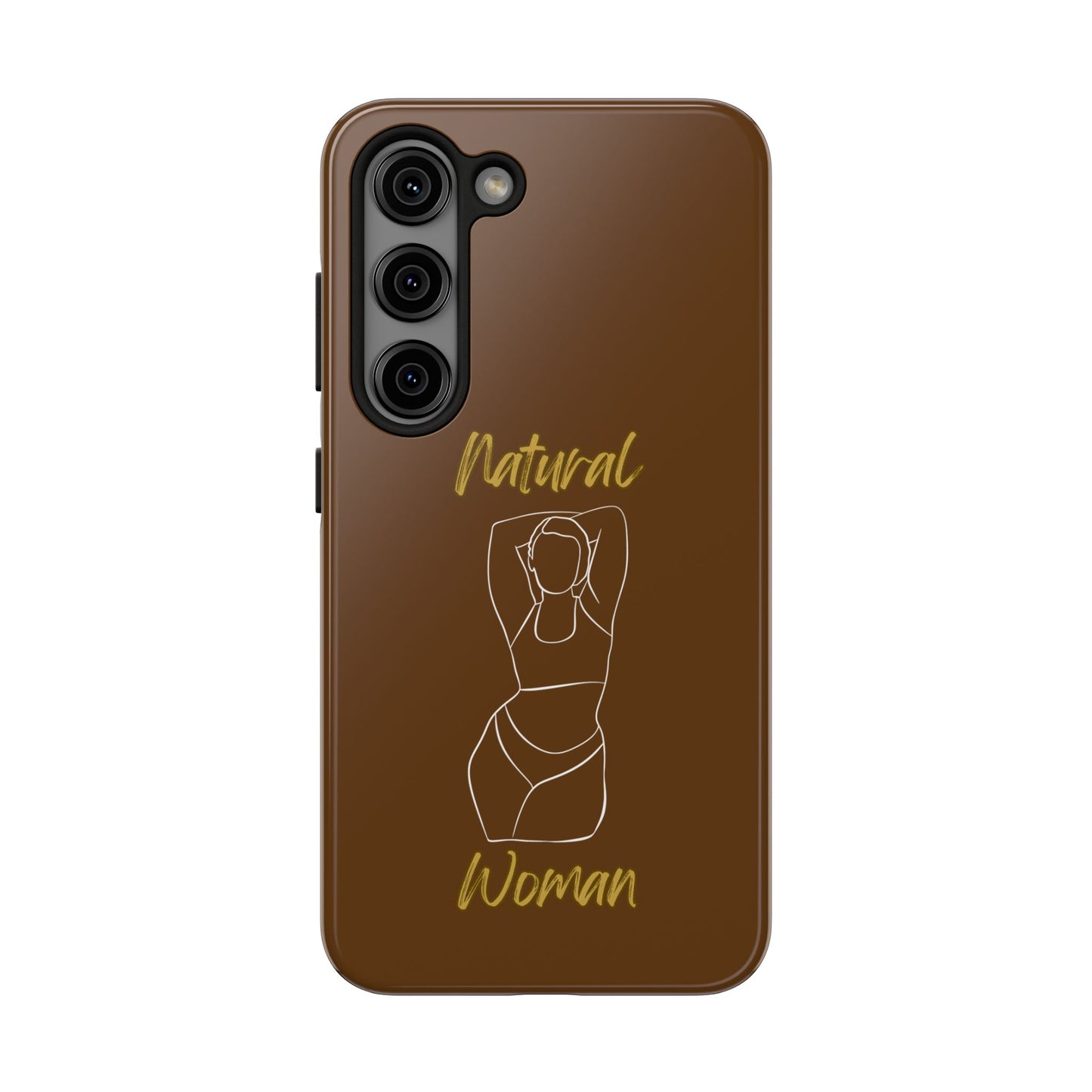 Natural Woman I Love Me (WL)Tough Phone Cases BROWN