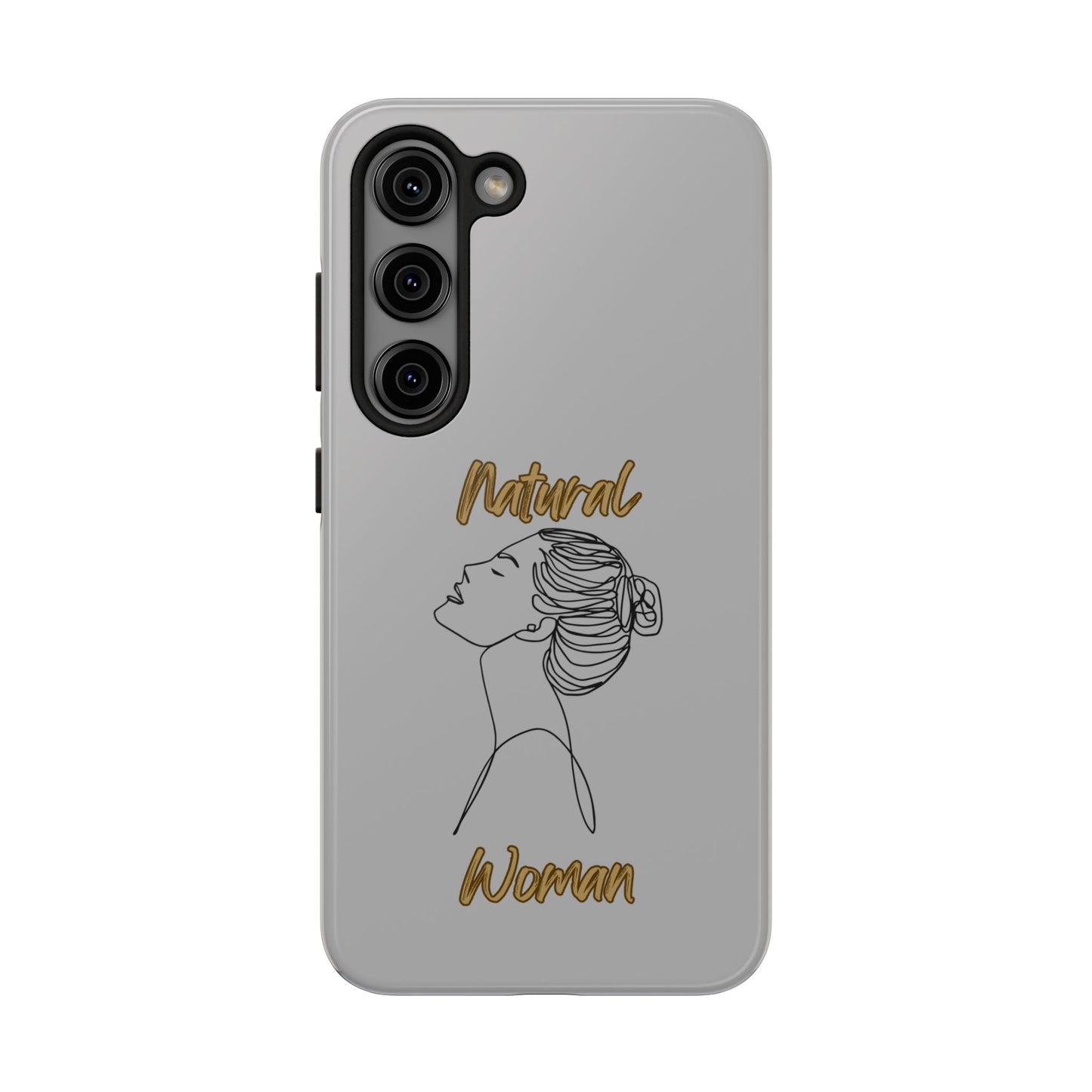 Natural Woman Wet Bun (BL) Tough Phone Cases LIGHT GREY