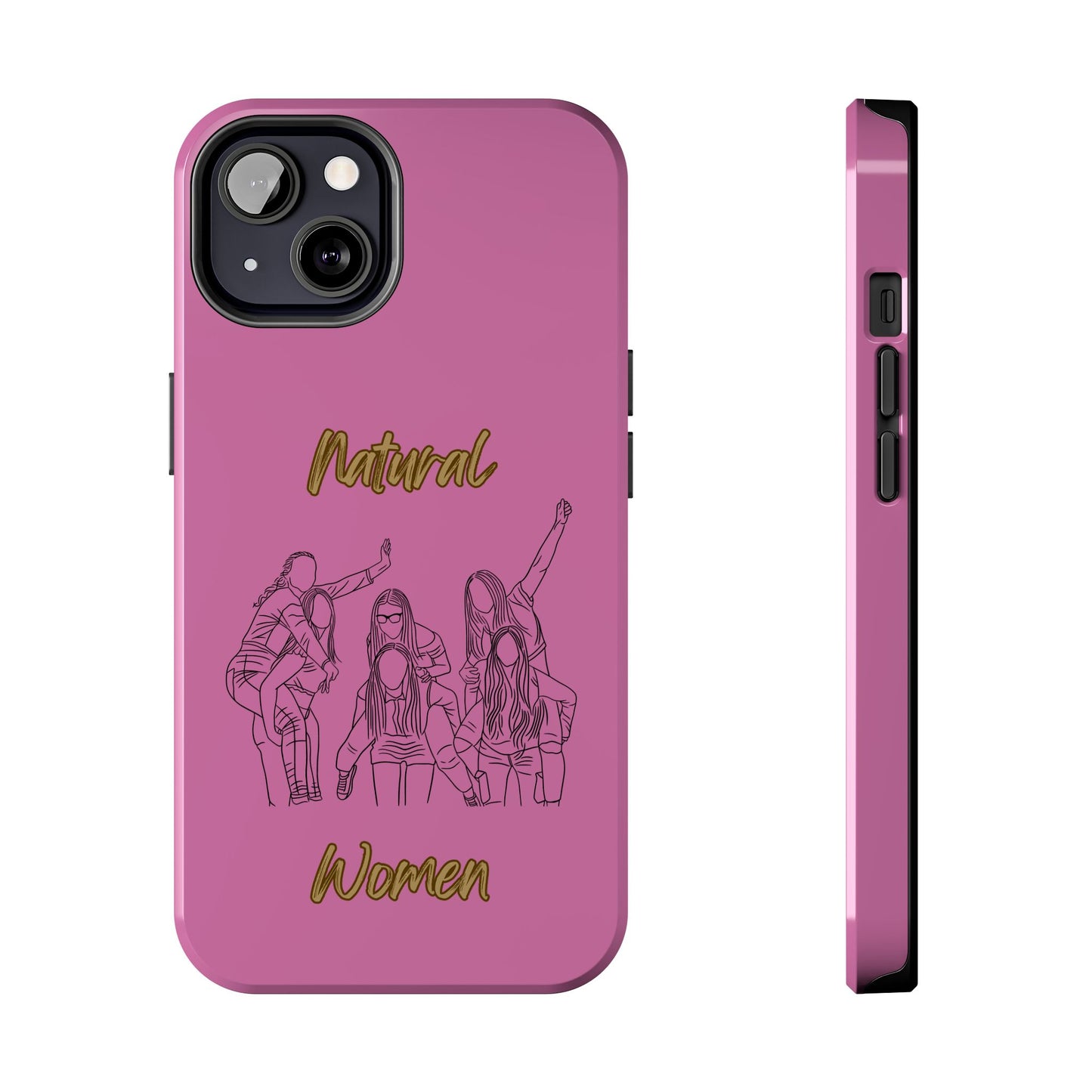 Natural Woman Piggy Back (BL)Tough Phone Cases LIGHT PINK