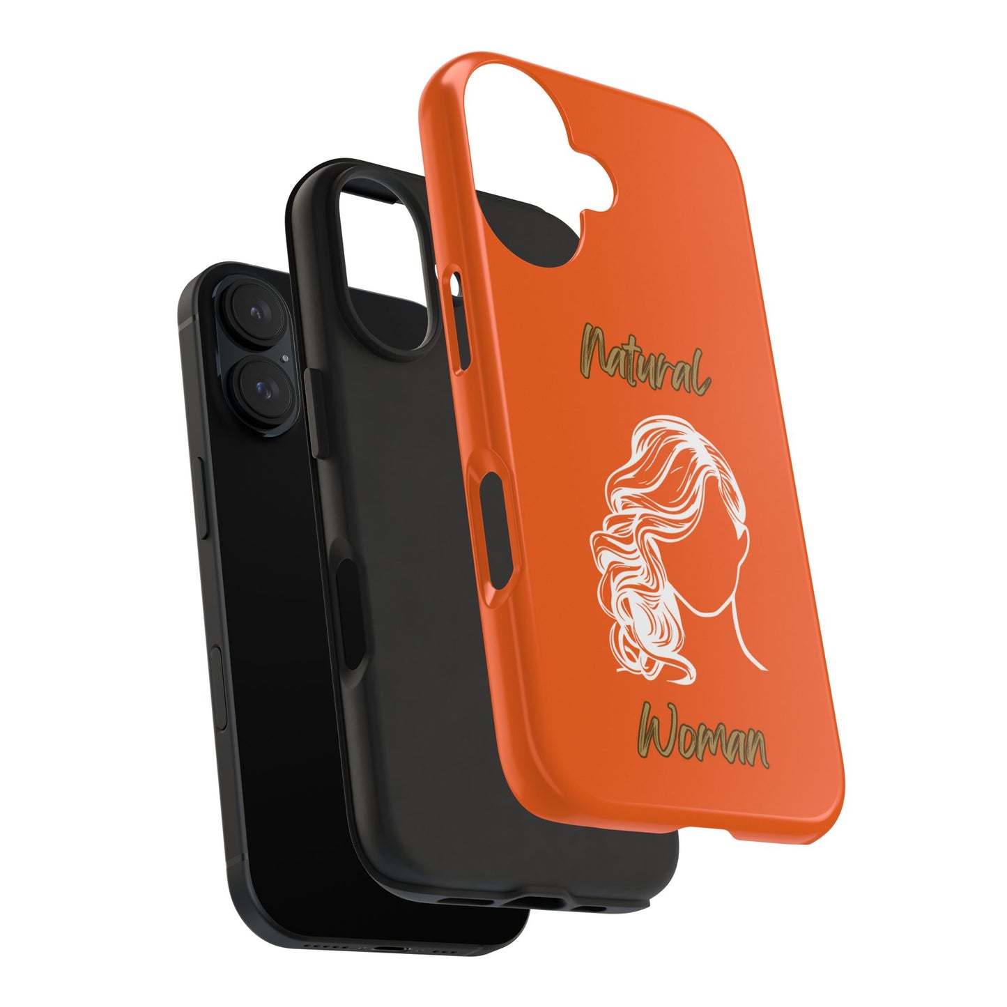 Natural Woman Long Curl (WL)Tough Phone Cases ORANGE