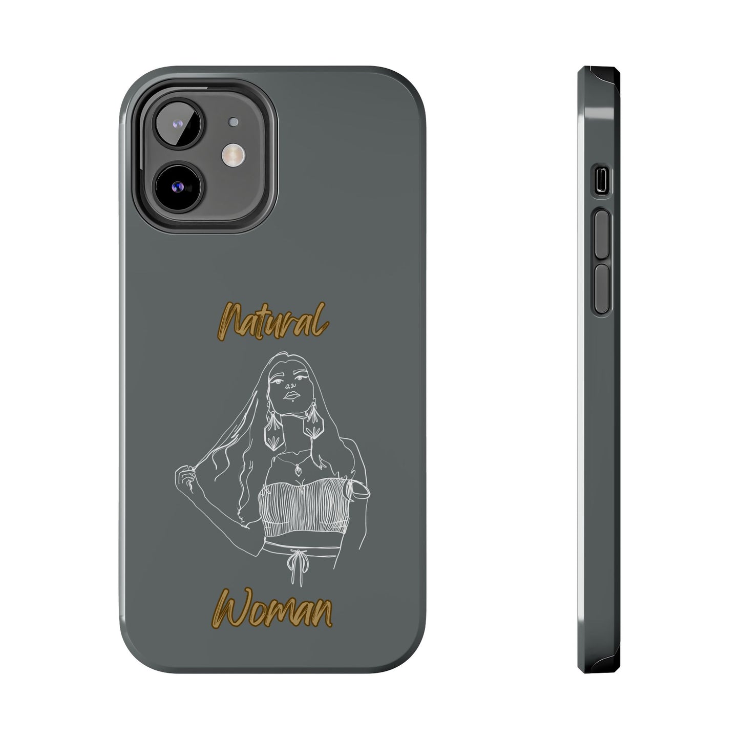 Natural Woman Thinking (WL)Tough Phone Cases DARK GREY