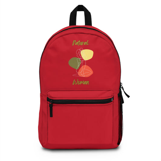 Natural Woman Colorful Pose (WL) Backpack DARK RED