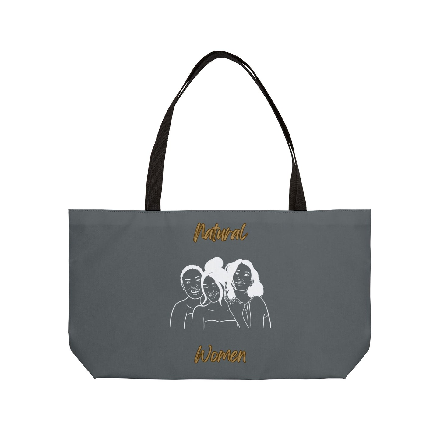 Natural Women Laughing Friends (WL) Weekender Tote Bag DARK GREY