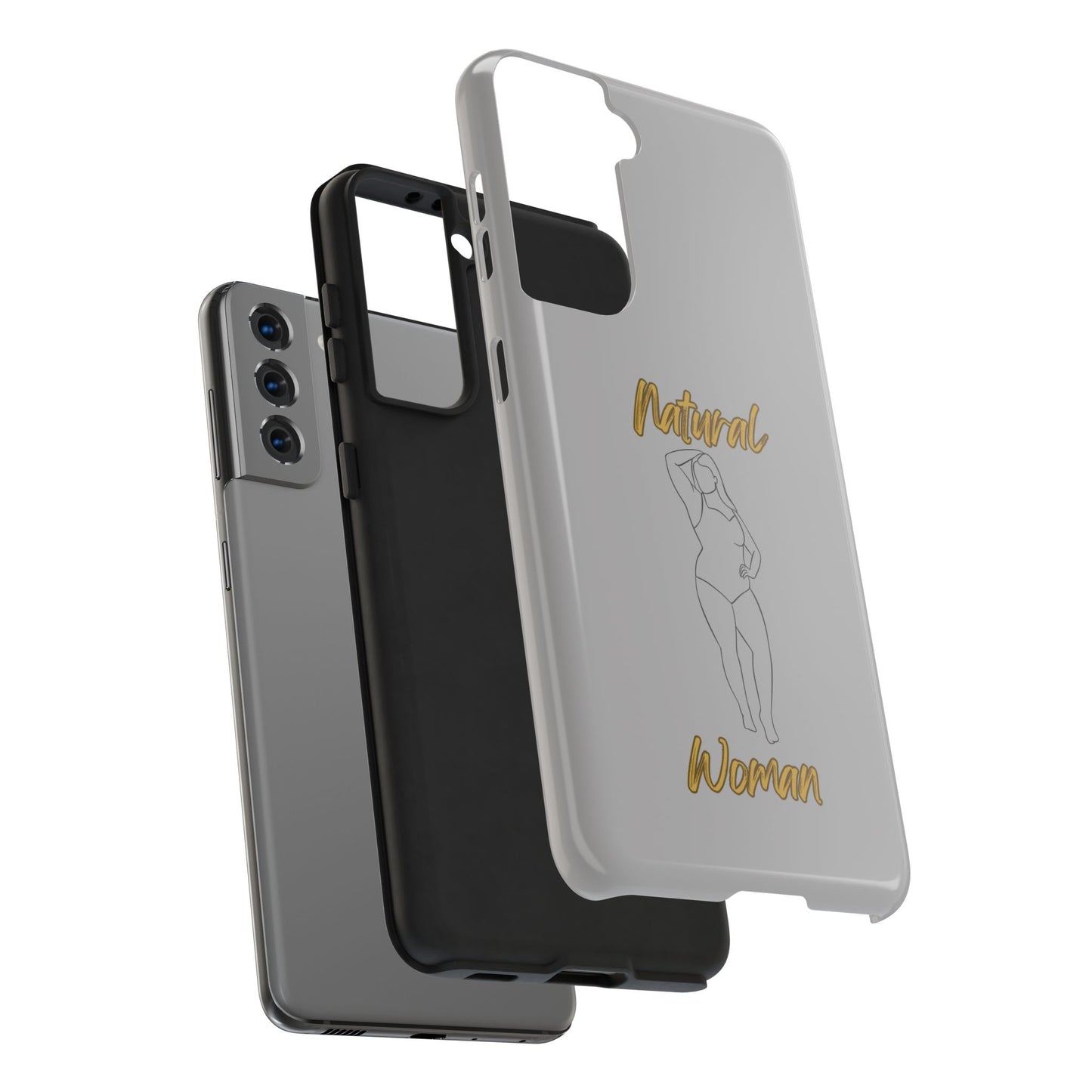 Natural Woman Looking Good (BL)Tough Phone Cases LIGHT GREY