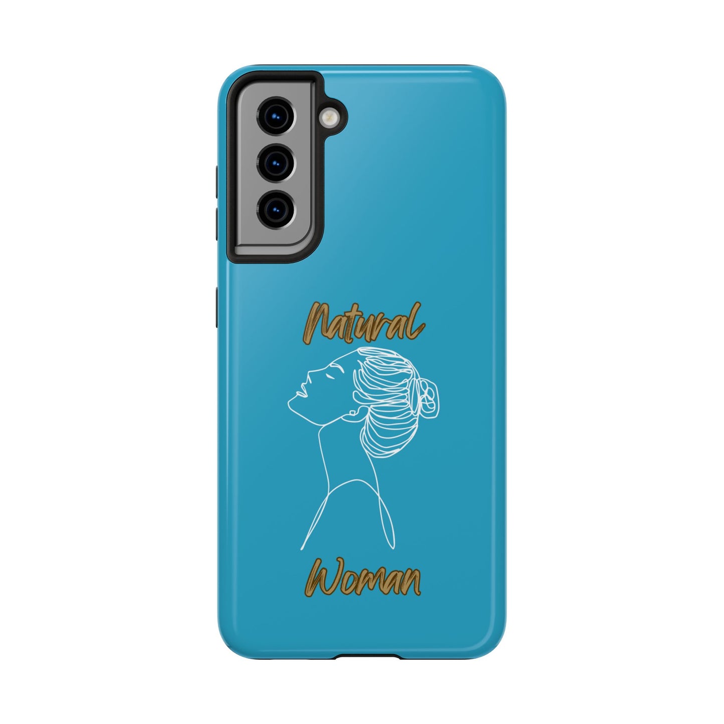 Natural Woman Wet Bun (WL) Tough Phone Cases TURQUOISE