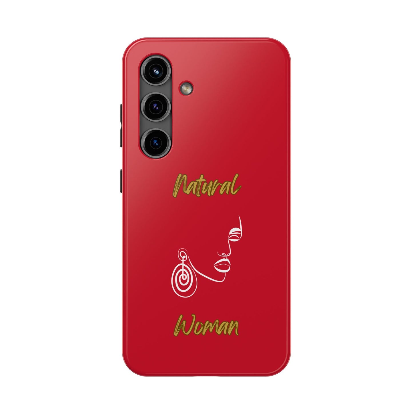 Natural Woman Music In My Soul (WL)Tough Phone Cases DARK RED