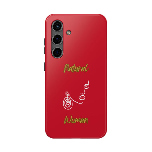 Natural Woman Music In My Soul (WL)Tough Phone Cases DARK RED